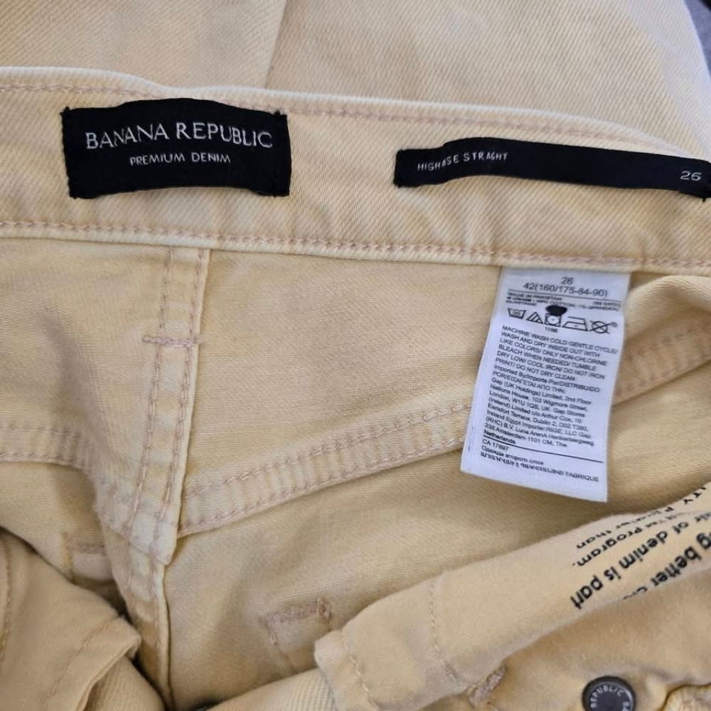 Banana Republic High Rise Straight Jeans Women's Size 26 / 2 - Picture 6 of 7